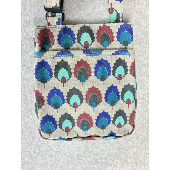 Kavu Keeper Limited Edition Peacock Pattern Crossbody Shoulder Bag Purse - Picture 4 of 16